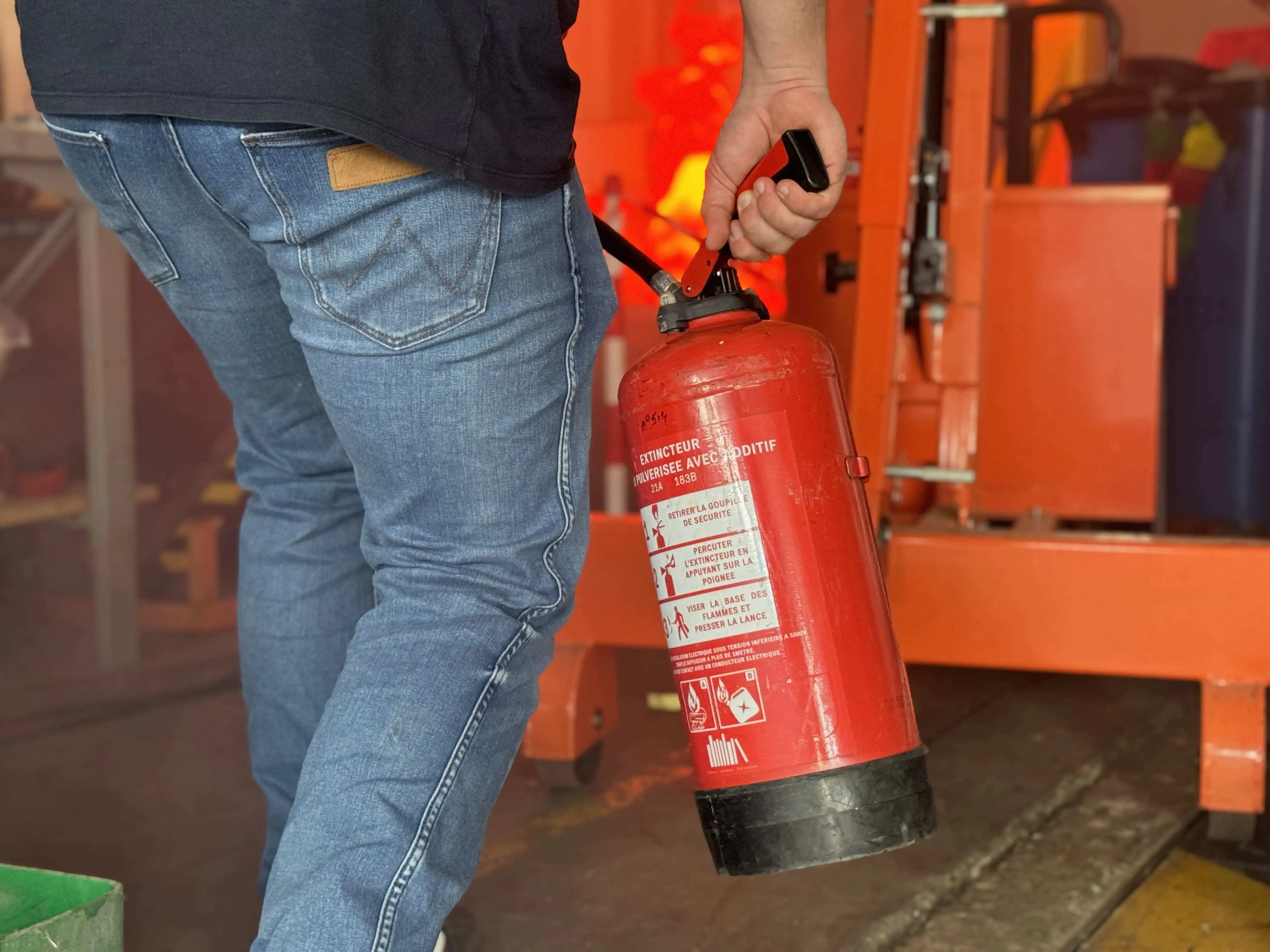 Formation incendie manipulation des extincteurs à Les Sables-d'Olonne